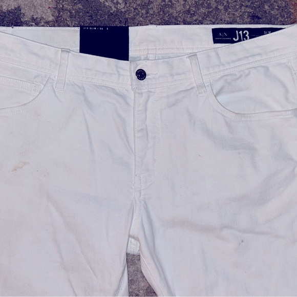 All white Armani Exchange denim jeans 36 slim - Picture 9 of 12
